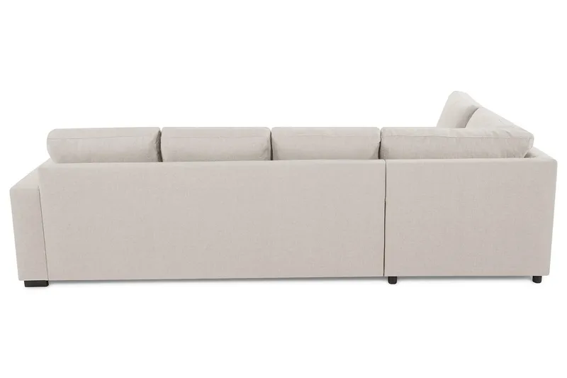 Crazy 4-personers Venstrevendt L-formet Chaiselongsofa i Stof - Beige - Møbler - Sofaer - Sofa med chaiselong - 3 personers sofa med chaiselong