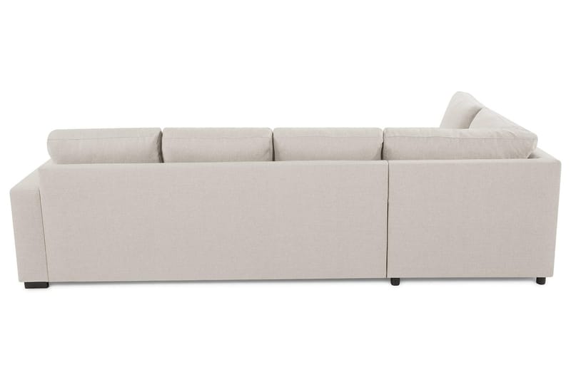 Crazy 4-personers Venstrevendt L-formet Chaiselongsofa i Stof - Beige - Møbler - Sofaer - Sofa med chaiselong - 3 personers sofa med chaiselong