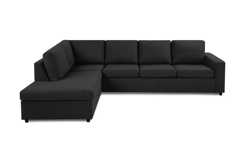 Crazy 4-personers Venstrevendt L-formet Chaiselongsofa i Stof - Antracit - Møbler - Sofaer - Sofa med chaiselong - 3 personers sofa med chaiselong