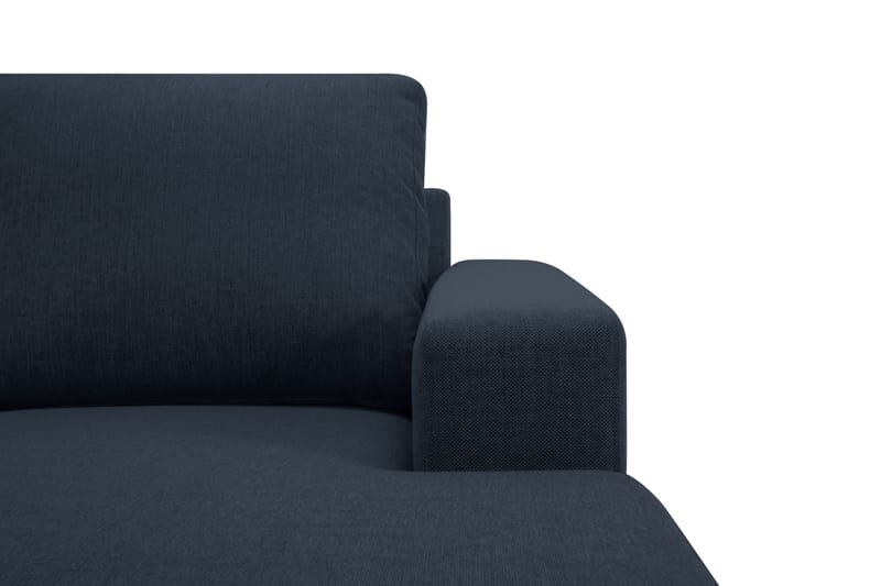 Crazy 4-personers Vendbar L-formet Chaiselongsofa i Stof - Blå - Møbler - Sofaer - Sofa med chaiselong - 4 personers sofa med chaiselong