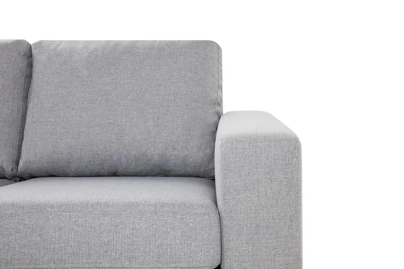 Crazy 4-personers Vendbar L-formet Chaiselongsofa i Stof - Grå - Møbler - Sofaer - Sofa med chaiselong - 4 personers sofa med chaiselong