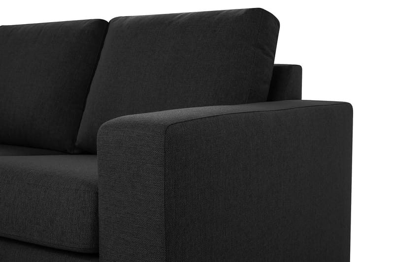 Crazy 4-personers Vendbar L-formet Chaiselongsofa i Stof - Antracit - Møbler - Sofaer - Sofa med chaiselong