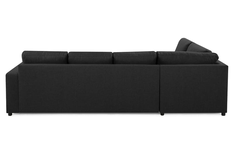 Crazy 4-personers Venstrevendt L-formet Chaiselongsofa i Stof - Antracit - Møbler - Sofaer - Sofa med chaiselong