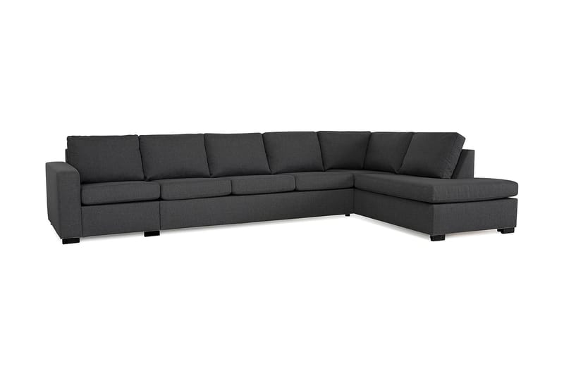 Crazy 4-Pers. Sofa med Chaiselong Højre - Mørkegrå - Sofa med chaiselong - 4 personers sofa med chaiselong