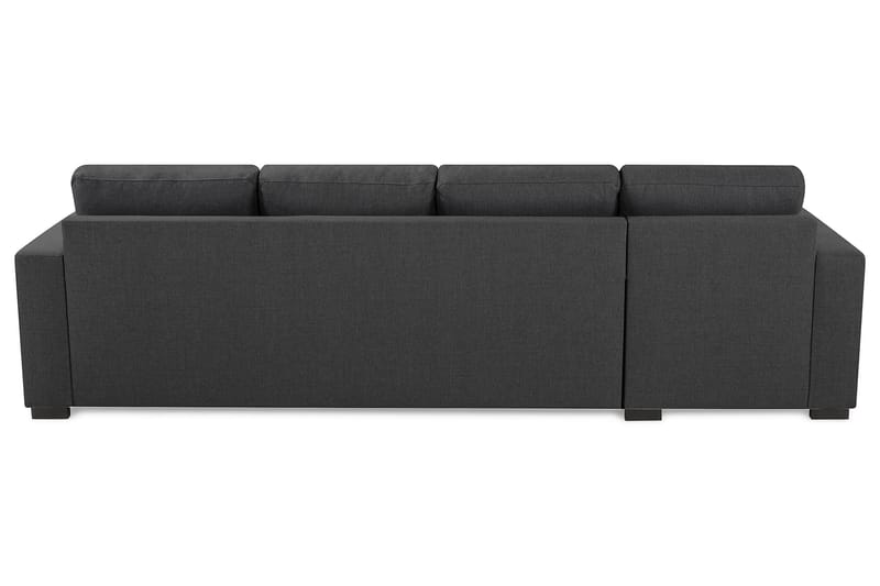 Crazy 4-personers Vendbar L-formet Chaiselongsofa i Stof - Mørkegrå - Møbler - Sofaer - Sofa med chaiselong
