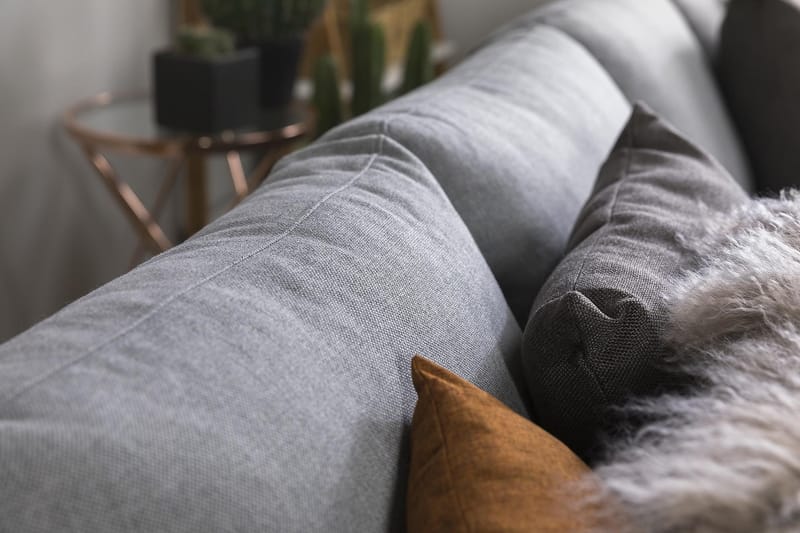 Crazy 4-Pers. Chaiselongsofa Vendbar - Lysegrå - Møbler - Sofaer - Sofa med chaiselong