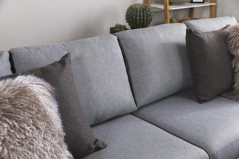 Crazy 4-Pers. Chaiselongsofa Vendbar - Lysegrå - Møbler - Sofaer - Sofa med chaiselong