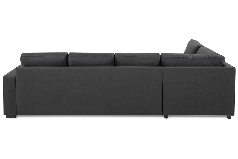 Crazy 4-personers Venstrevendt L-formet Chaiselongsofa i Stof - Mørkegrå - Møbler - Sofaer - Sofa med chaiselong
