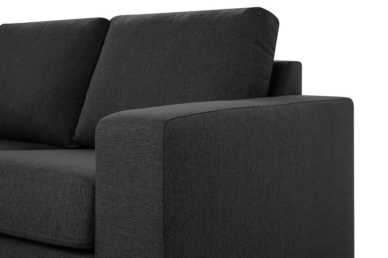 Crazy 4-personers Venstrevendt L-formet Chaiselongsofa i Stof - Mørkegrå - Møbler - Sofaer - Sofa med chaiselong