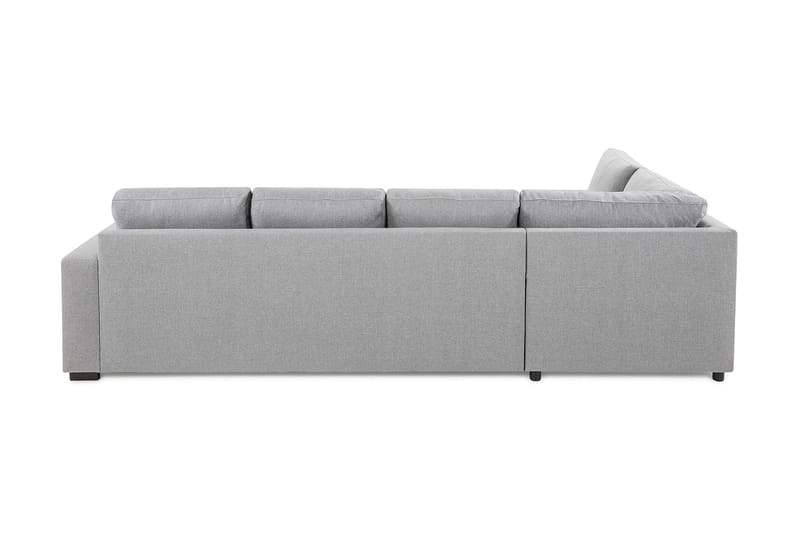 Crazy 4-personers Venstrevendt L-formet Chaiselongsofa i Stof - Grå - Møbler - Sofaer - Sofa med chaiselong