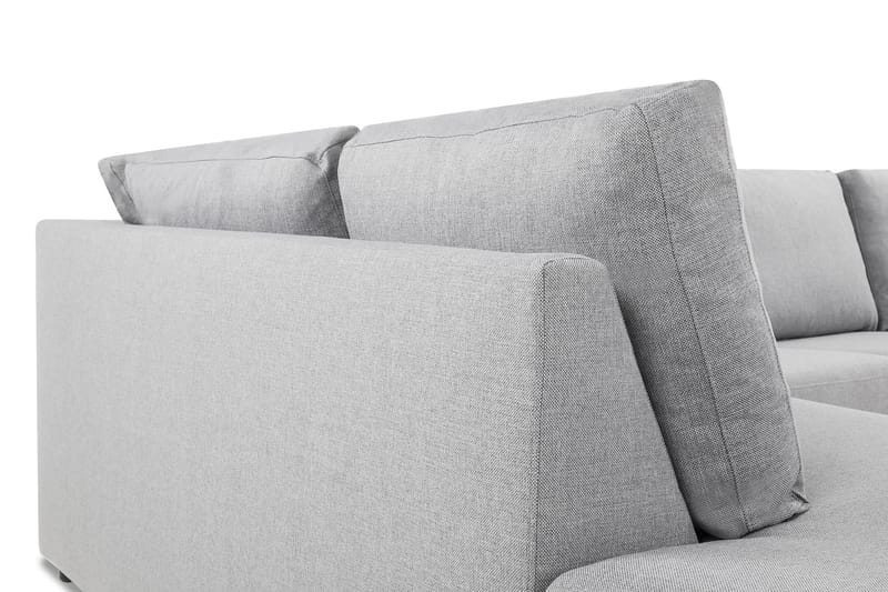 Crazy 4-personers Venstrevendt L-formet Chaiselongsofa i Stof - Grå - Møbler - Sofaer - Sofa med chaiselong