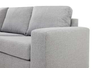 Crazy 4-personers Venstrevendt L-formet Chaiselongsofa i Stof - Grå - Møbler - Sofaer - Sofa med chaiselong
