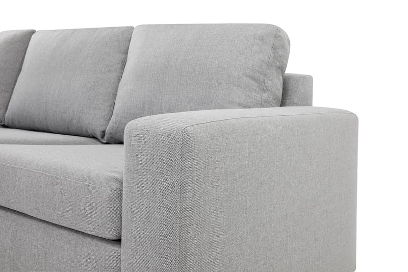 Crazy 4-personers Venstrevendt L-formet Chaiselongsofa i Stof - Grå - Møbler - Sofaer - Sofa med chaiselong