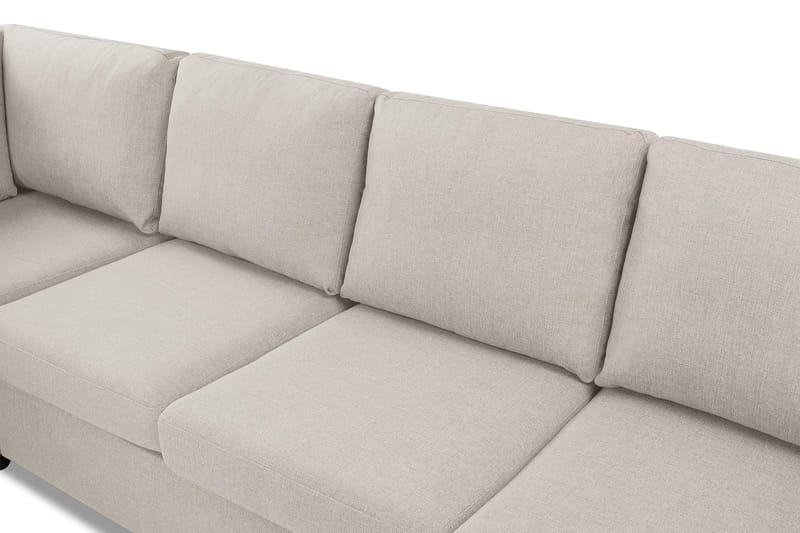 Crazy 4-personers Venstrevendt L-formet Chaiselongsofa i Stof - Beige - Møbler - Sofaer - Sofa med chaiselong