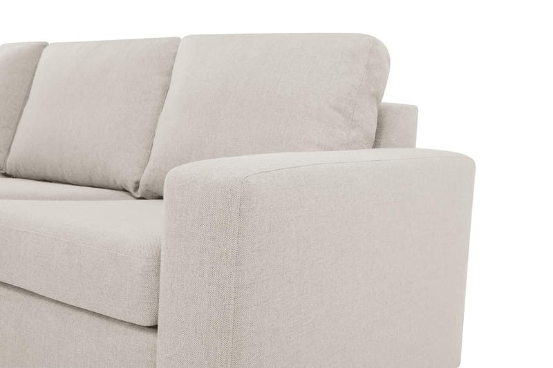 Crazy 4-personers Venstrevendt L-formet Chaiselongsofa i Stof - Beige - Møbler - Sofaer - Sofa med chaiselong