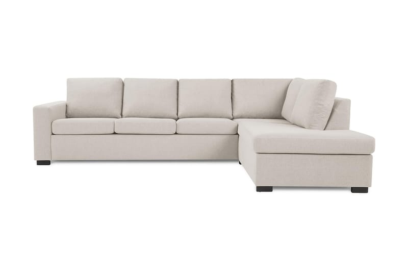 Crazy 4-personers Højrevendt L-formet Chaiselongsofa i Stof - Beige - Møbler - Sofaer - Sofa med chaiselong
