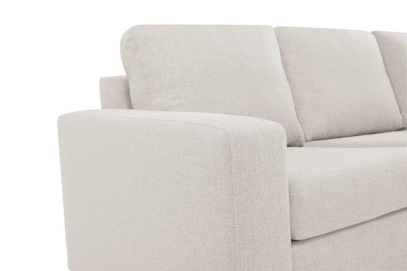 Crazy 4-personers Højrevendt L-formet Chaiselongsofa i Stof - Beige - Møbler - Sofaer - Sofa med chaiselong