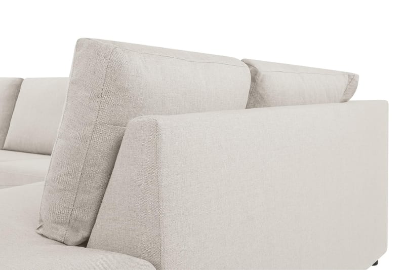 Crazy 4-personers Højrevendt L-formet Chaiselongsofa i Stof - Beige - Møbler - Sofaer - Sofa med chaiselong