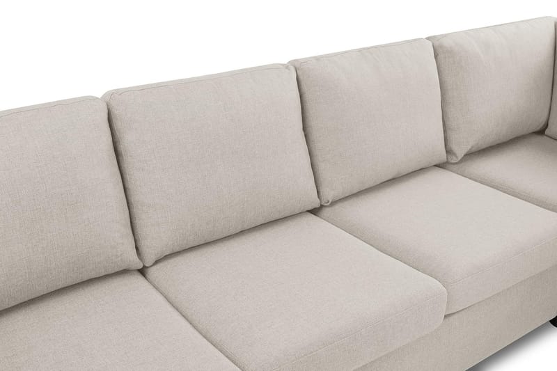 Crazy 4-personers Højrevendt L-formet Chaiselongsofa i Stof - Beige - Møbler - Sofaer - Sofa med chaiselong