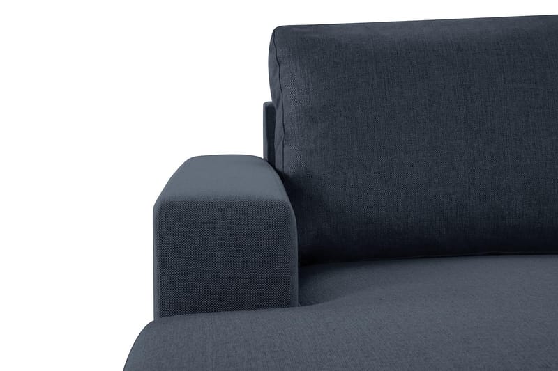 Crazy 4-personers Vendbar L-formet Chaiselongsofa i Stof - Blå - Møbler - Sofaer - Sofa med chaiselong
