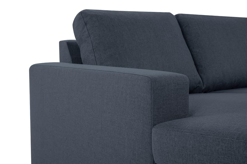 Crazy 4-personers Vendbar L-formet Chaiselongsofa i Stof - Blå - Møbler - Sofaer - Sofa med chaiselong