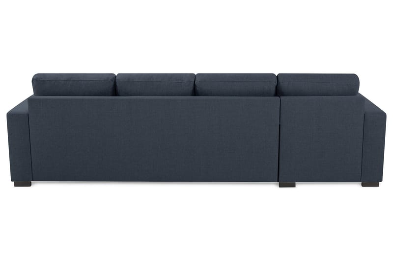 Crazy 4-personers Vendbar L-formet Chaiselongsofa i Stof - Blå - Møbler - Sofaer - Sofa med chaiselong