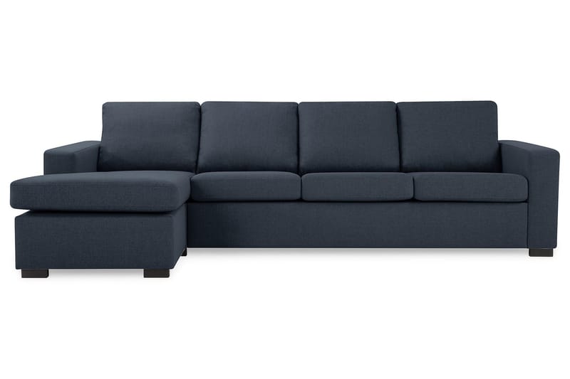 Crazy 4-personers Vendbar L-formet Chaiselongsofa i Stof - Blå - Møbler - Sofaer - Sofa med chaiselong