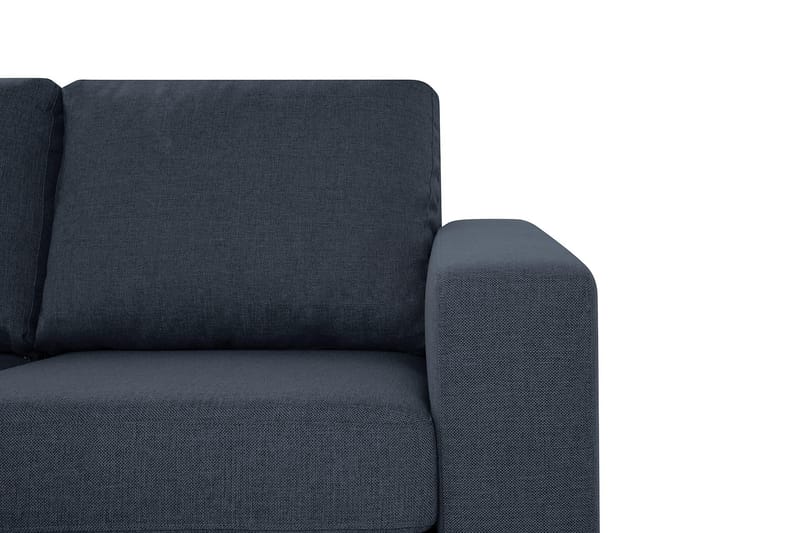 Crazy 4-personers Vendbar L-formet Chaiselongsofa i Stof - Blå - Møbler - Sofaer - Sofa med chaiselong