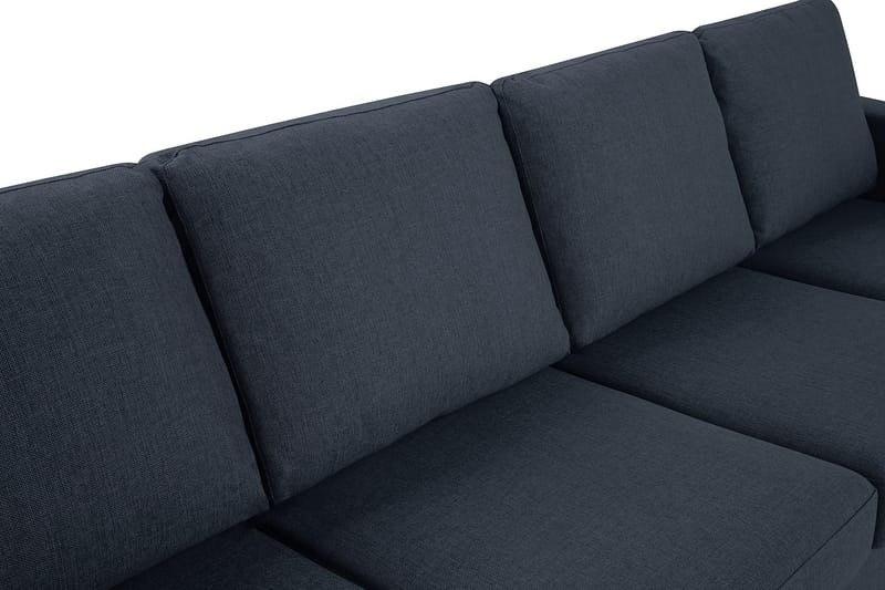 Crazy 4-personers Vendbar L-formet Chaiselongsofa i Stof - Blå - Møbler - Sofaer - Sofa med chaiselong