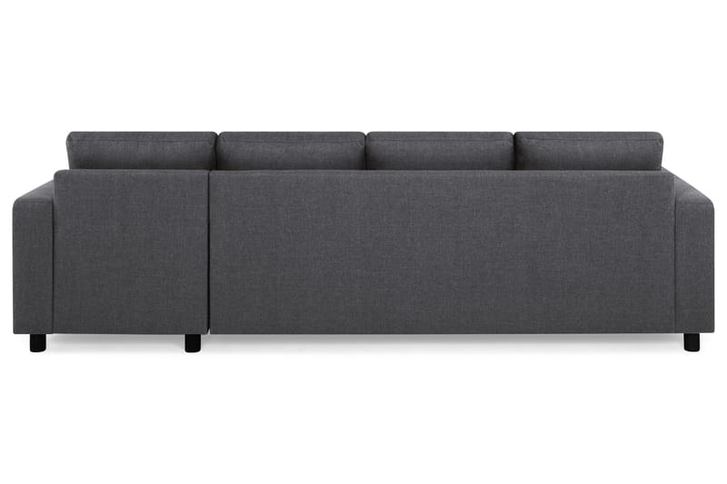 Crazy 4-personers Vendbar L-formet Chaiselongsofa i Stof - Mørkegrå - Møbler - Sofaer - Sofa med chaiselong