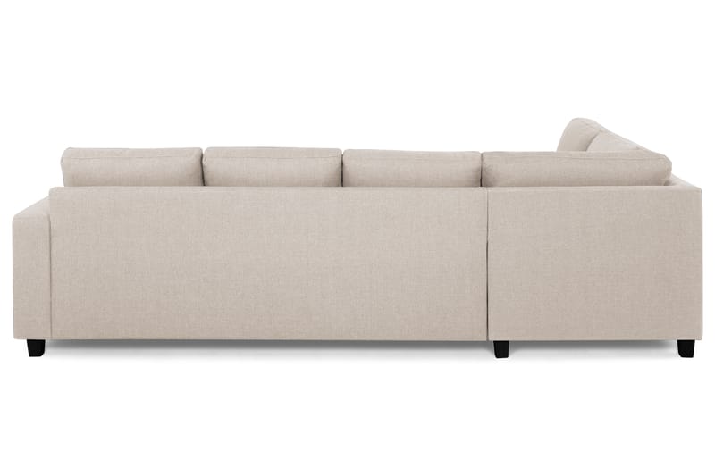 Crazy 4-personers Venstrevendt L-formet Chaiselongsofa i Stof - Beige - Møbler - Sofaer - Sofa med chaiselong