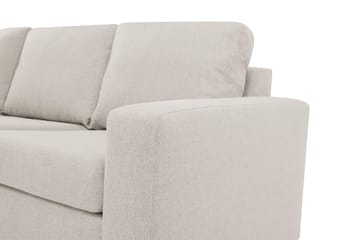 Crazy 4-personers Venstrevendt L-formet Chaiselongsofa i Stof - Beige - Møbler - Sofaer - Sofa med chaiselong