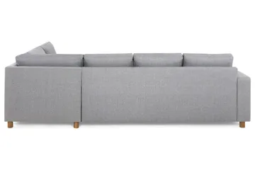 Crazy 4-personers Højrevendt L-formet Chaiselongsofa i Stof - Grå - Møbler - Sofaer - Sofa med chaiselong