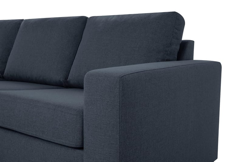 Crazy 4-personers Vendbar L-formet Chaiselongsofa i Stof - Blå - Møbler - Sofaer - Sofa med chaiselong - 4 personers sofa med chaiselong
