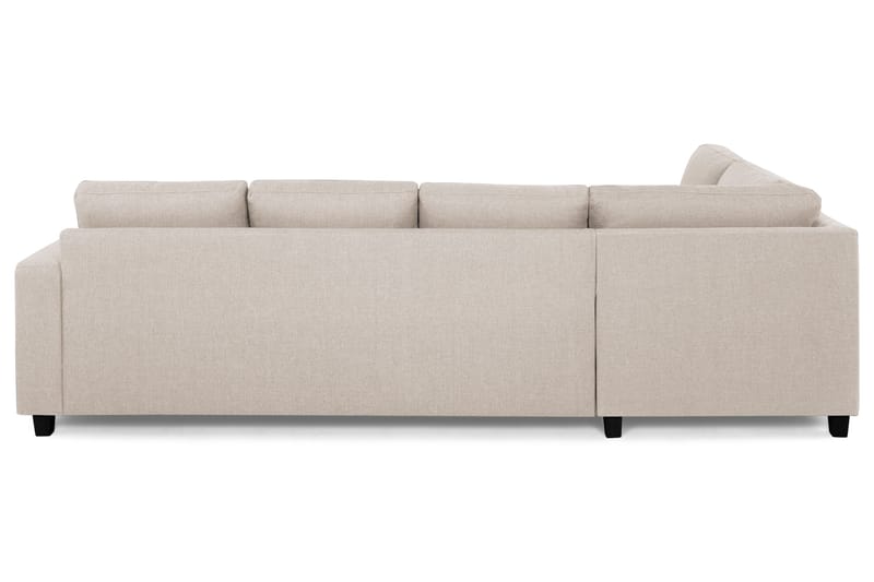 Crazy 4-personers Venstrevendt L-formet Chaiselongsofa i Stof - Beige - Møbler - Sofaer - Sofa med chaiselong - 3 personers sofa med chaiselong