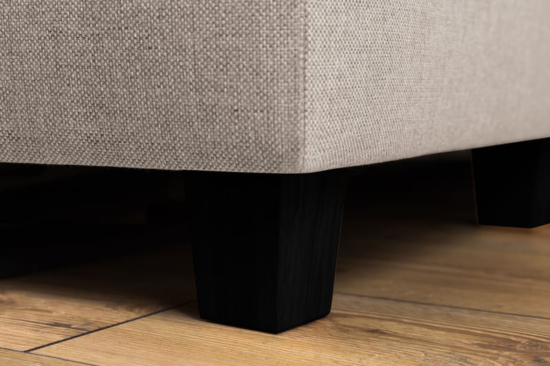 Crazy 4-personers Venstrevendt L-formet Chaiselongsofa i Stof - Beige - Møbler - Sofaer - Sofa med chaiselong