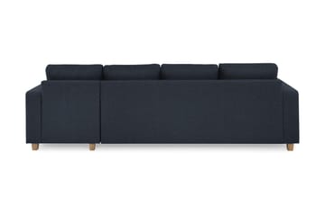 Crazy 4-personers Vendbar L-formet Chaiselongsofa i Stof - Mørkeblå - Møbler - Sofaer - Sofa med chaiselong