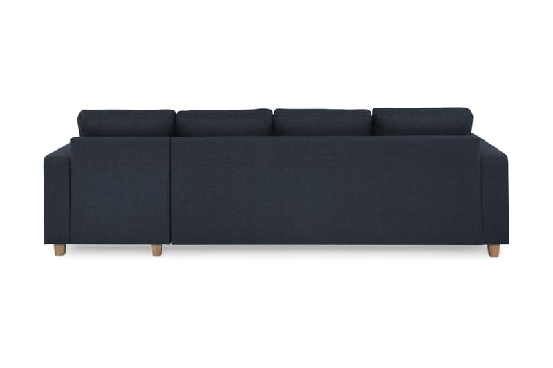 Crazy 4-personers Vendbar L-formet Chaiselongsofa i Stof - Mørkeblå - Møbler - Sofaer - Sofa med chaiselong