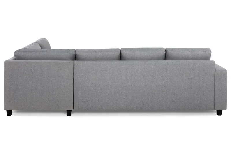 Crazy 4-personers Højrevendt L-formet Chaiselongsofa i Stof - Grå - Møbler - Sofaer - Sofa med chaiselong - 3 personers sofa med chaiselong