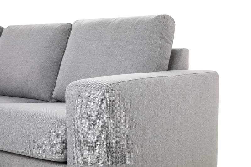 Crazy 4-personers Venstrevendt L-formet Chaiselongsofa i Stof - Grå - Møbler - Sofaer - Sofa med chaiselong - 3 personers sofa med chaiselong