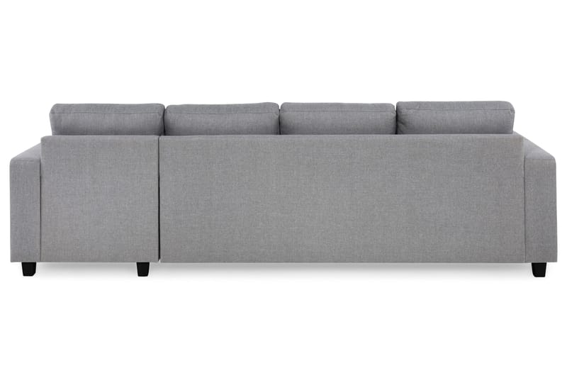 Crazy 4-personers Vendbar L-formet Chaiselongsofa i Stof - Grå - Møbler - Sofaer - Sofa med chaiselong - 4 personers sofa med chaiselong