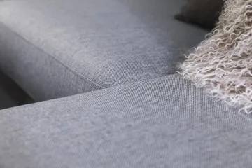 Crazy 4-personers Vendbar L-formet Chaiselongsofa i Stof - Grå - Møbler - Sofaer - Sofa med chaiselong