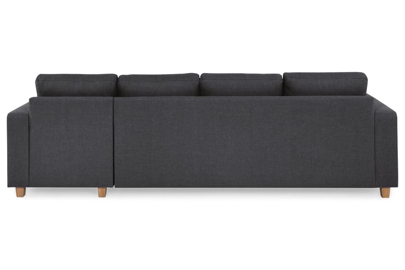 Crazy 4-personers Vendbar L-formet Chaiselongsofa i Stof - Mørkegrå - Møbler - Sofaer - Sofa med chaiselong - 4 personers sofa med chaiselong