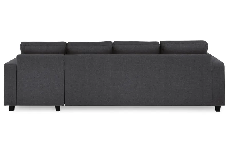Crazy 4-personers Vendbar L-formet Chaiselongsofa i Stof - Mørkegrå - Møbler - Sofaer - Sofa med chaiselong - 4 personers sofa med chaiselong