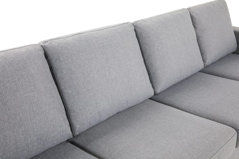 Crazy 4-personers Vendbar L-formet Chaiselongsofa i Stof - Grå - Møbler - Sofaer - Sofa med chaiselong