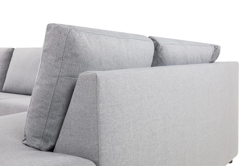 Crazy 4-personers Højrevendt L-formet Chaiselongsofa i Stof - Grå - Møbler - Sofaer - Sofa med chaiselong - 3 personers sofa med chaiselong