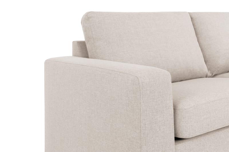 Crazy 4-personers Højrevendt L-formet Chaiselongsofa i Stof - Beige - Møbler - Sofaer - Sofa med chaiselong - 3 personers sofa med chaiselong