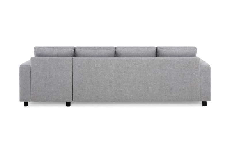 Crazy 4-personers Vendbar L-formet Chaiselongsofa i Stof - Grå - Møbler - Sofaer - Sofa med chaiselong