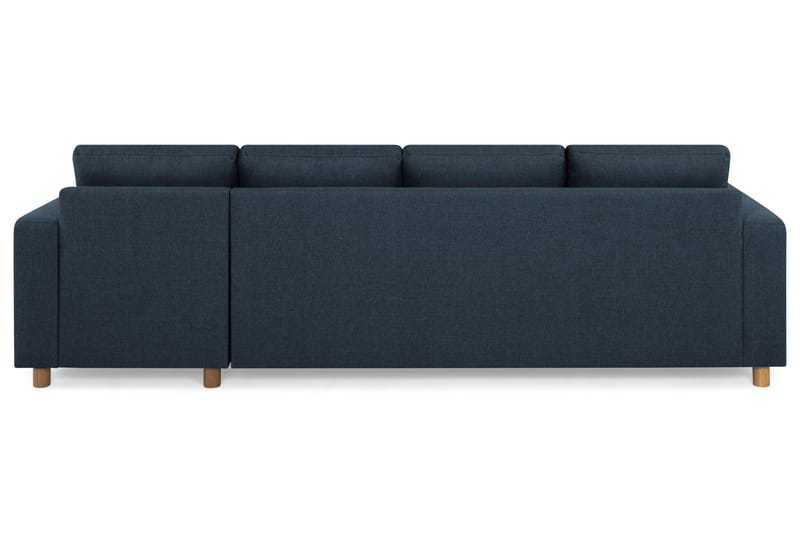Crazy 4-personers Vendbar L-formet Chaiselongsofa i Stof - Blå - Møbler - Sofaer - Sofa med chaiselong