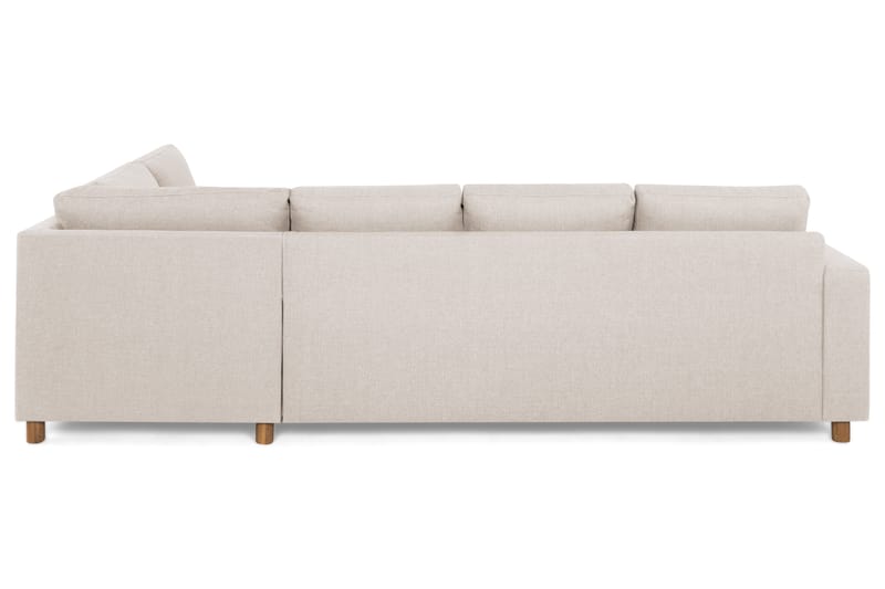 Crazy 4-personers Højrevendt L-formet Chaiselongsofa i Stof - Beige - Møbler - Sofaer - Sofa med chaiselong